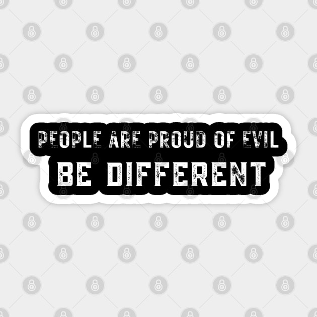 BE DIFFERENT Sticker by Kikapu creations